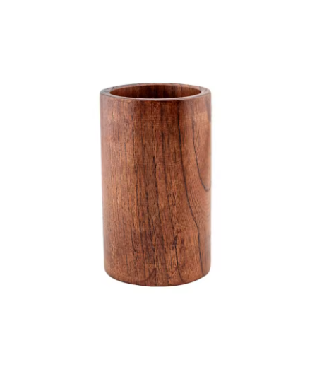 Add a Touch of Nature to Your Kitchen with Our Tower Wood Spoon Holder!